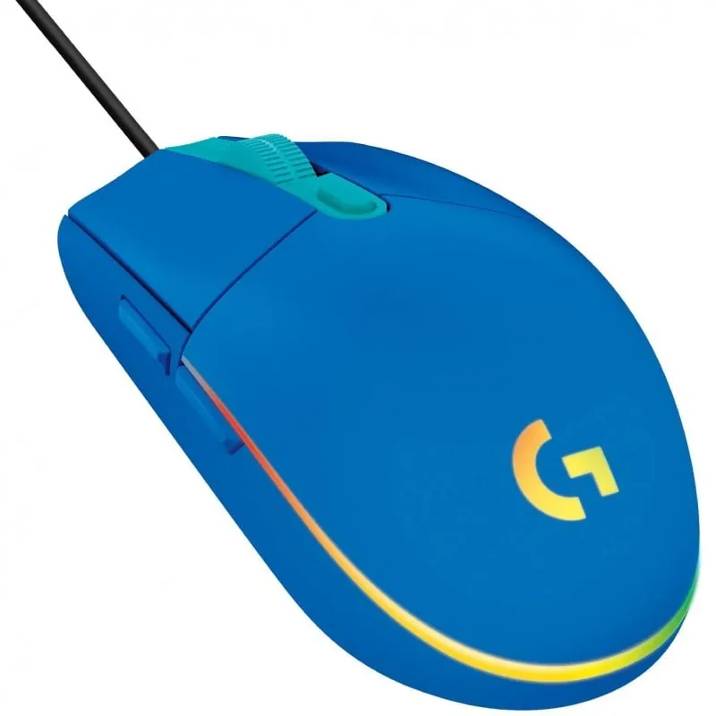 Logitech G203 Lightsync 2nd Gen Ratón Gaming 8000DPI RGB Azul 910-005798
