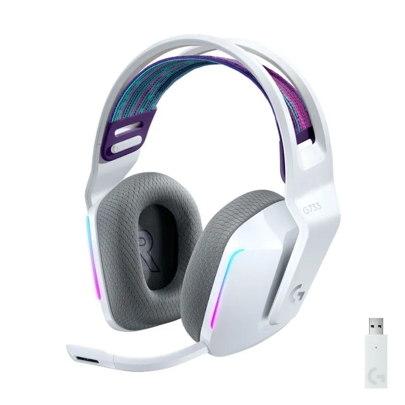 Logitech G733 Lightspeed RGB Auriculares con Micrófono Inalámbricos Gaming Blancos 981-000883