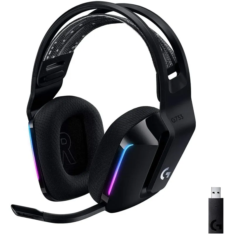 Logitech G733 Lightspeed RGB Auriculares con Micrófono Inalámbricos Gaming Negros 981-000864