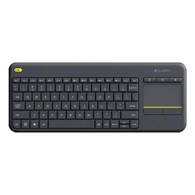 Logitech K400+ Teclado Inalámbrico con Touchpad Negro 920-007137