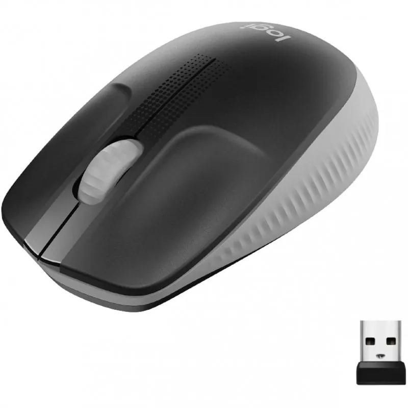 Logitech M190 Ratón Inalámbrico 1000DPI Gris 910-005906