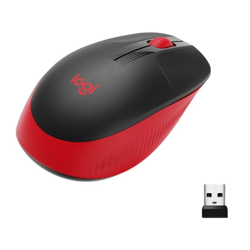 Logitech M190 Ratón Inalámbrico 1000DPI Rojo 910-005908
