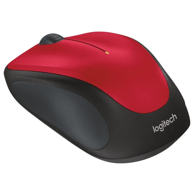 Logitech M235 Ratón Inalámbrico 1000DPI Rojo 910-002496