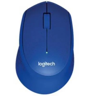 Logitech M330 Silent Plus Ratón Inalámbrico Azul 1000DPI 910-004910