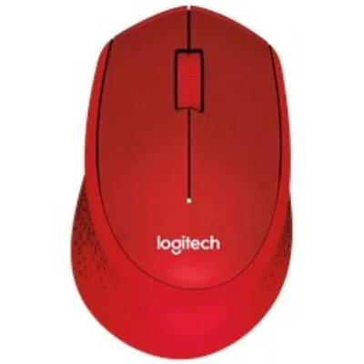 Logitech M330 Silent Plus Ratón Inalámbrico Rojo 1000DPI 910-004911