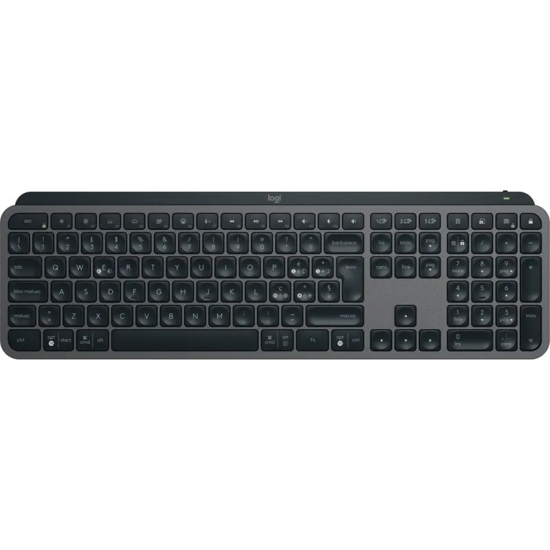 Logitech MX Keys S Teclado Inalámbrico Bluetooth de Perfil Bajo Grafito Layout Italiano 920-011575