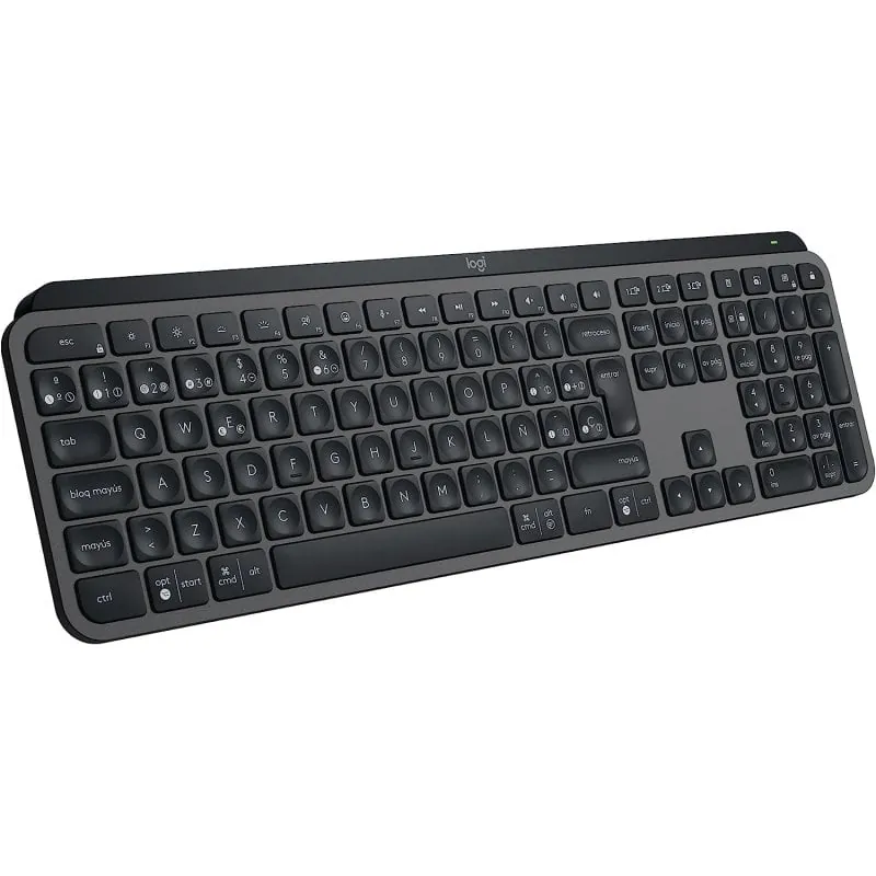 Logitech MX Keys S Teclado Inalámbrico Perfil Bajo Escritura Fluida Precisa Silenciosa Grafito 920-011577