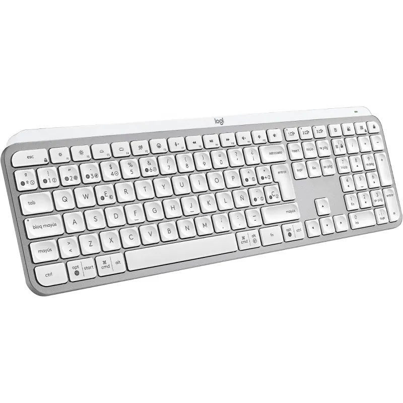 Logitech MX Keys S Teclado Inalámbrico Perfil Bajo Escritura Fluida Precisa Silenciosa Gris Claro 920-011578