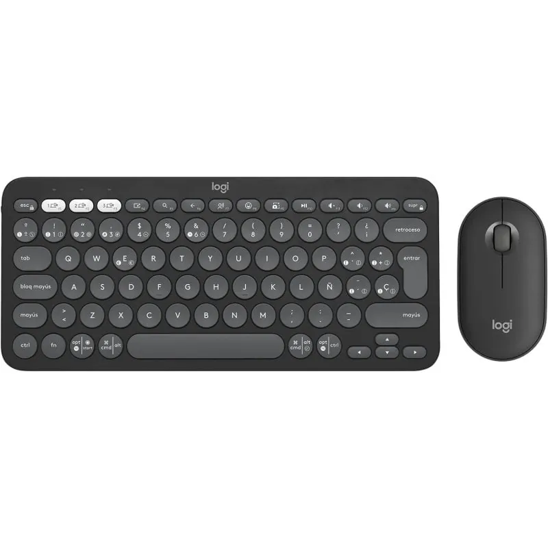Logitech Pebble 2 Combo para macOS y PC Teclado + Ratón Inalámbrico Grafito 920-012227