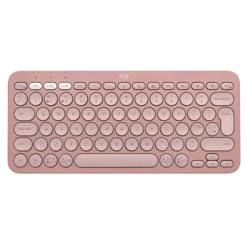 Logitech Pebble Keys 2 K380s Teclado Bluetooth Multidispositivo Rosa 920-011829