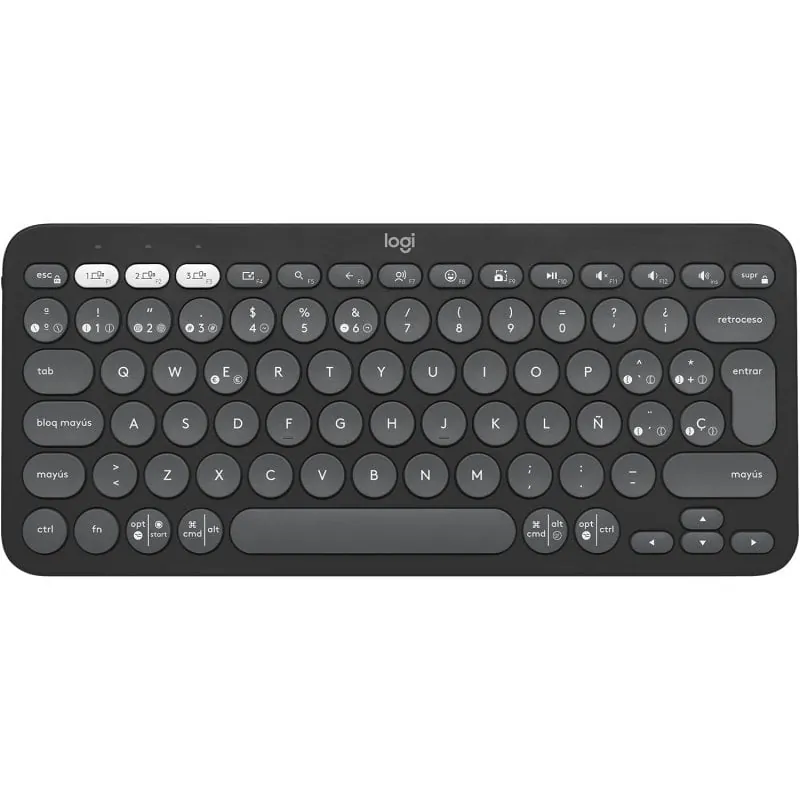 Logitech Pebble Keys 2 K380s Teclado Bluetooth Portátil Windows, macOS, iPadOS, Android, ChromeOS 920-011827