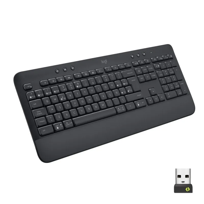 Logitech Signature K650 Teclado Inalámbrico Completo con Reposamanos y Receptor USB Logi Bolt 920-010917