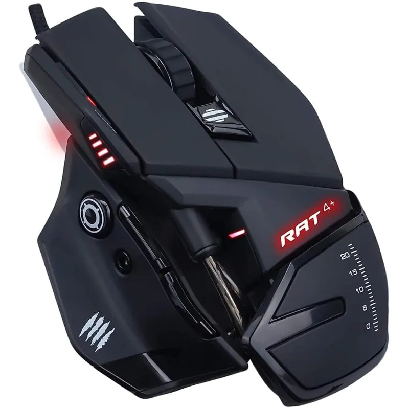 Mad Catz R.A.T 4+ Ratón Gaming 7200DPI Negro MR03MCINBL000-0