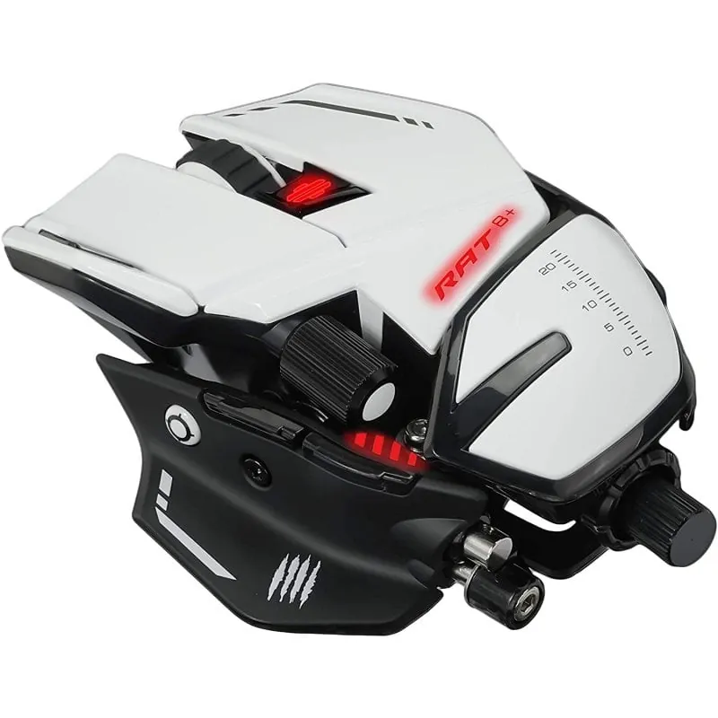 Mad Catz R.A.T. 8+ Ratón Gaming 16000DPI RGB Blanco MR05DCINWH000-0