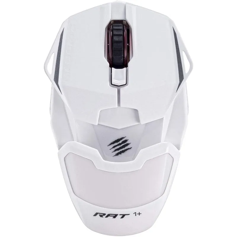 Mad Catz RAT 1+ Ratón Gaming 2000 DPI Blanco MR01MCINWH000-0