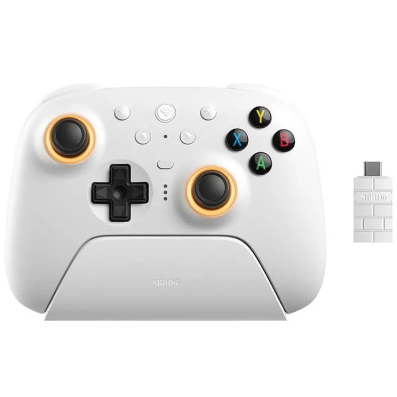 Mando 8BitDo Ultimate 2 Wireless Bluetooth Blanco para SWITCH 2 y PC con vibración RET00519