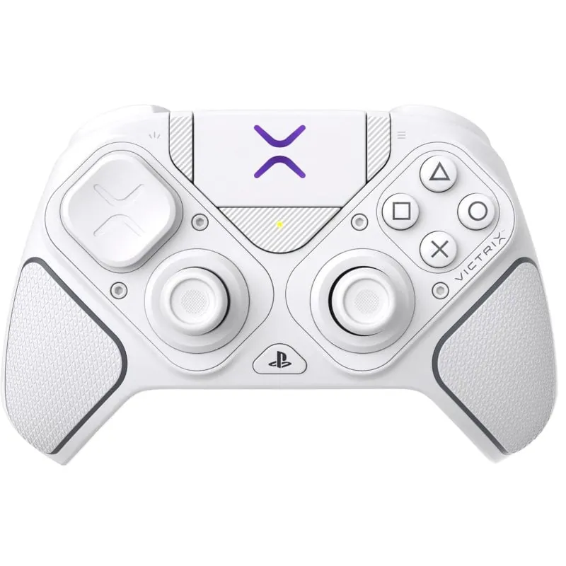 Mando Gaming Turtle Beach Victrix Pro BFG Reloaded inalámbrico/alámbrico PC/PS5 Modular Blanco TBC-3101-15