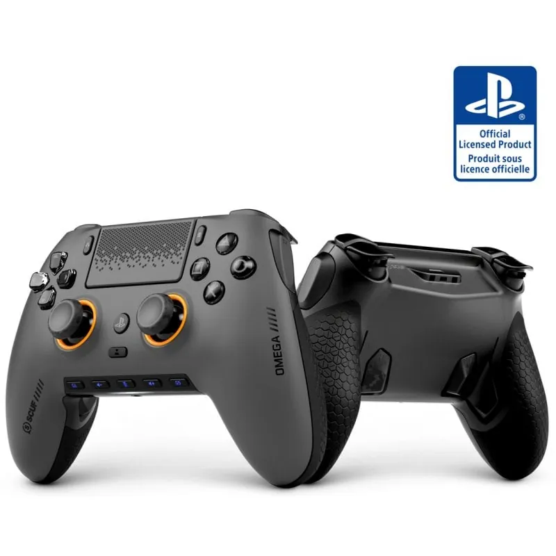 Mando inalámbrico SCUF Omega Gris Acero para PS5 y PC con 11 Entradas Programables 408-178-01-102-WW