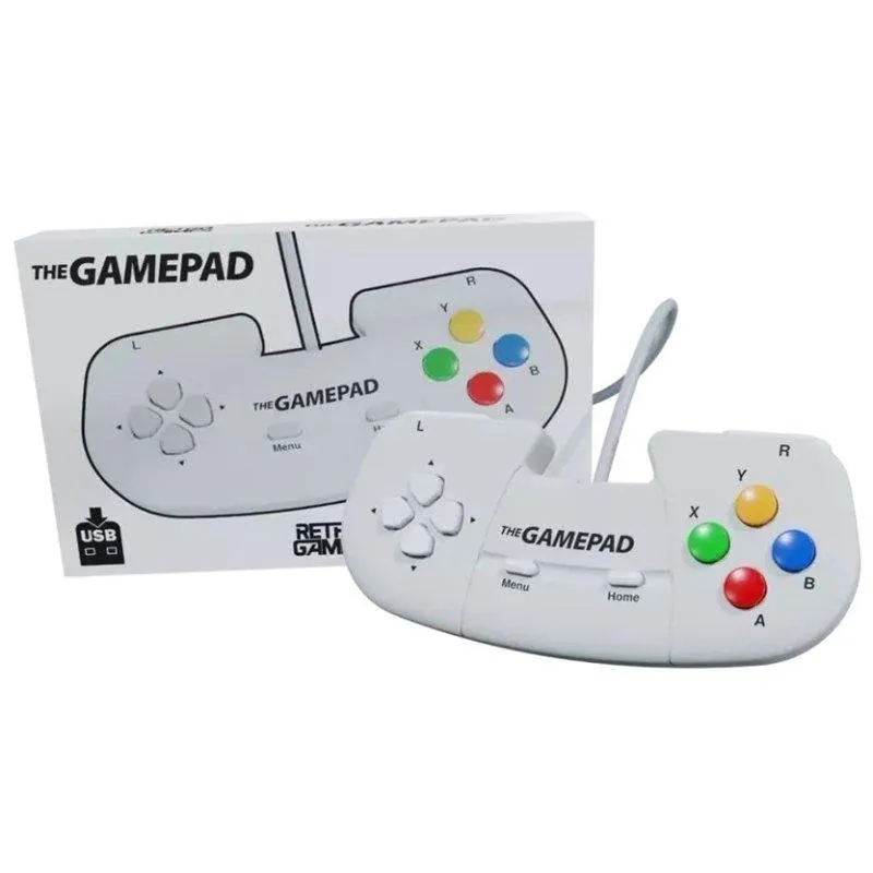 Mando Retro Games Limited THEGAMEPAD Blanco 8 Botones USB 1,8 m Compatible PC Mac Linux 1174471