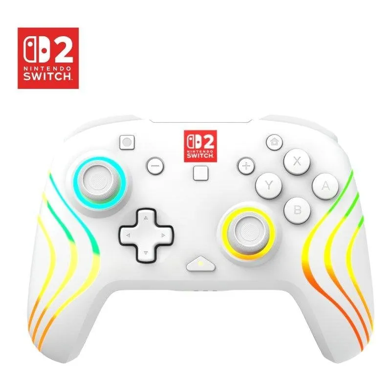 Mando Turtle Beach Afterglow Wave Wireless White RGB Bluetooth USB-C Switch 2 S2 AWWW