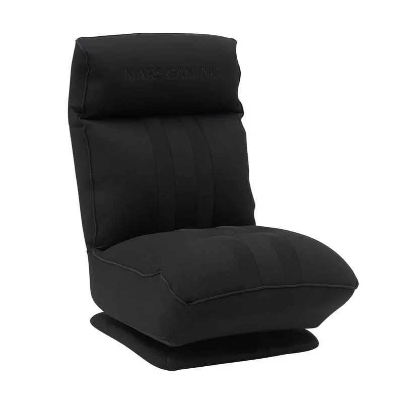 Mars Gaming MGC-THRONE Sofá Gaming Base Rotatoria 360º Respaldo y Reposacabezas Ajustables Negro MGCTHRONEBK