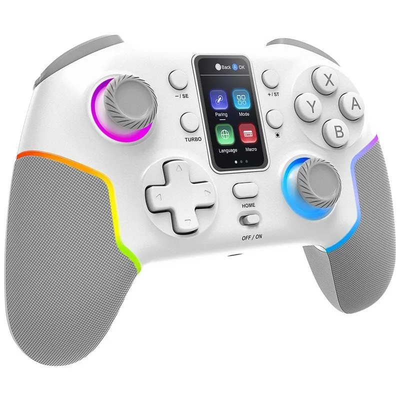 Mars Gaming MGP-V3 Gamepad Inalámbrico Bluetooth ARGB Switch/Wwitch 2/PC/Android/iOS 13.0+ Blanco MGPV3W