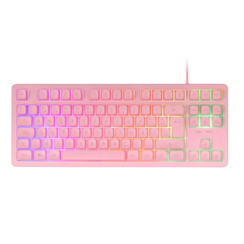 Mars Gaming MK023 TKL H-Mech Teclado Gaming FRGB Rosa MK023PES