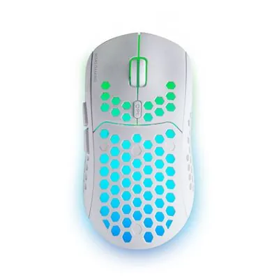 Mars Gaming MMW3 Ratón Gaming Inalámbrico RGB Flow 3200DPI Blanco MMW3W