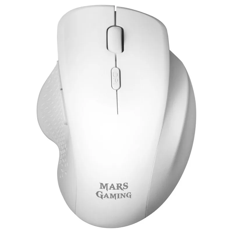 Mars Gaming MMWERGO Ratón Inalámbrico 3200DPI Blanco MMWERGOW
