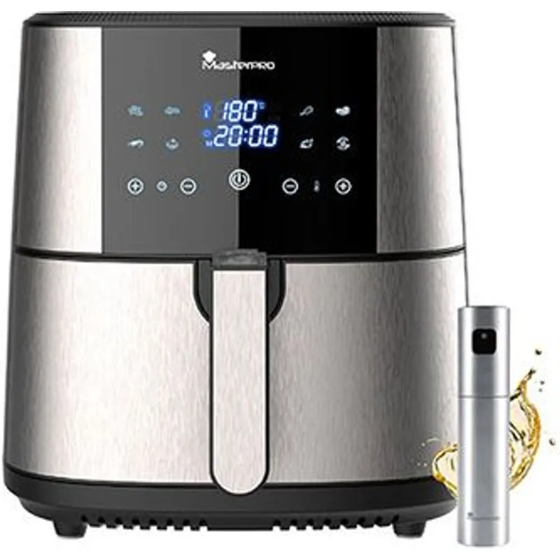 Masterpro Freidora sin Aceite 1800 W 6 L Gris Multicolor 8435698810808