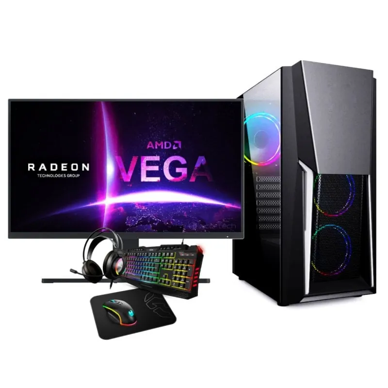 Megamania Pack Yakuza PC AMD Ryzen 7 5700G/16GB/1TB SSD + Monitor 27" FullHD + Combo 7427252167368