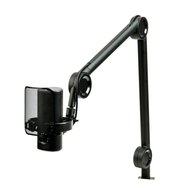 Micrófono Aiwa PDMA-10 USB alámbrico con filtro antipop y control giratorio PDMA-10