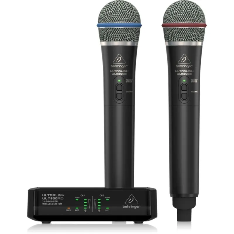 Micrófono Behringer ULM302MIC inalámbrico 2.4 GHz doble transmisión ULM302MIC