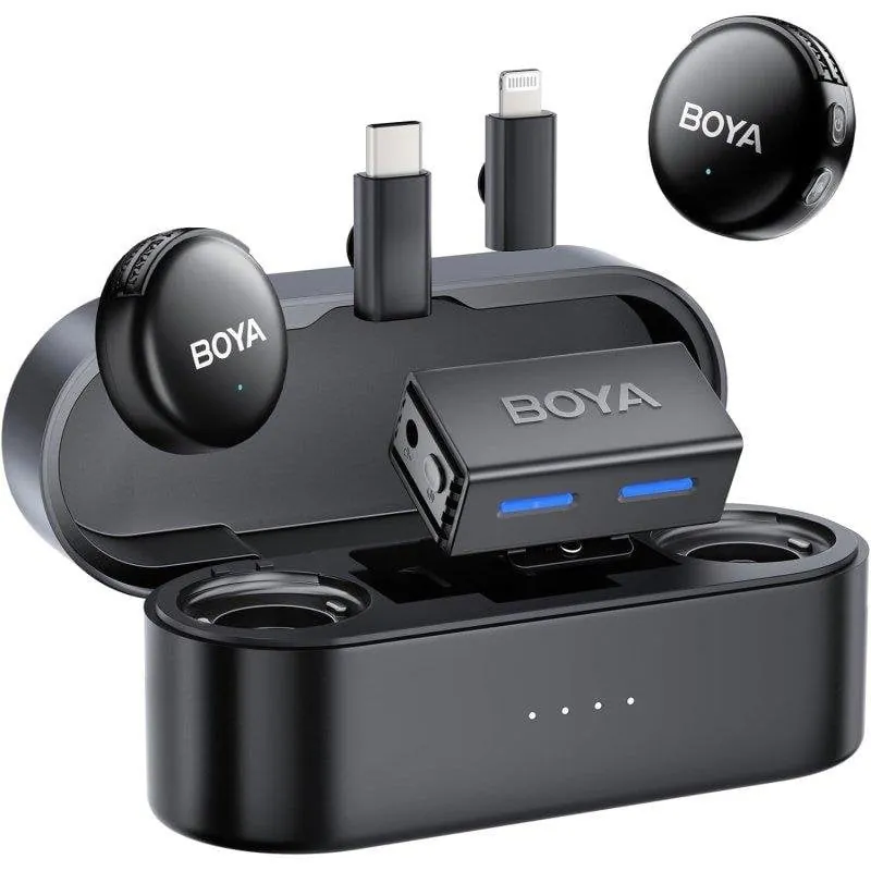 Micrófono BOYA BOYALINK 3 inalámbrico USB-C omnidireccional con cancelación de ruido IA Boyalink3-02