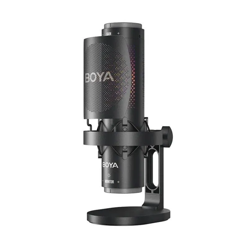 Micrófono BOYA K9 USB-C multipatrón con filtro antipop y RGB K9