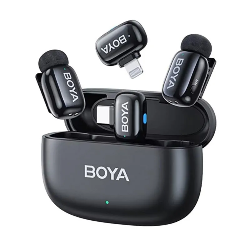 Micrófono Boya MINI 2-01 Inalámbrico USB-C omnidireccional con IA y doble receptor MINI 2-01 BL