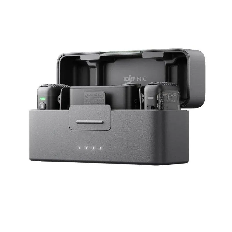Micrófono DJI Mic 2 inalámbrico doble con estuche de carga y cancelación de ruido CP.RN.00000324.0