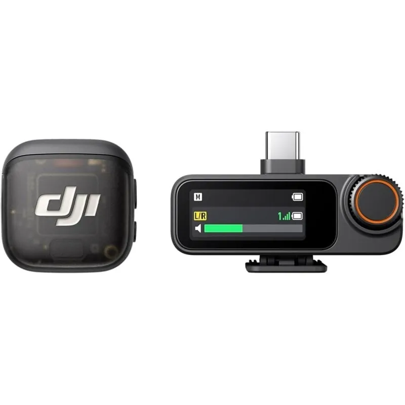 Micrófono DJI Mic 3 (1 TX + 1 RX) Inalámbrico Omnidireccional con Grabación Interna 32 bits CP.RN.00000479.01