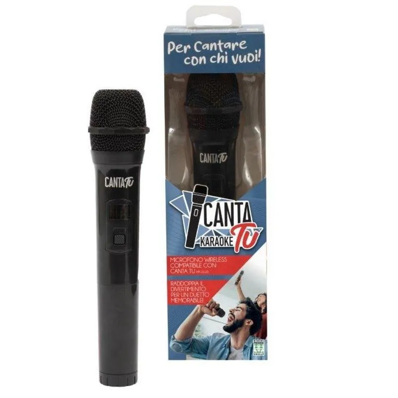 Micrófono Giochi Preziosi DVM150 inalámbrico RF para karaoke negro CTC07000