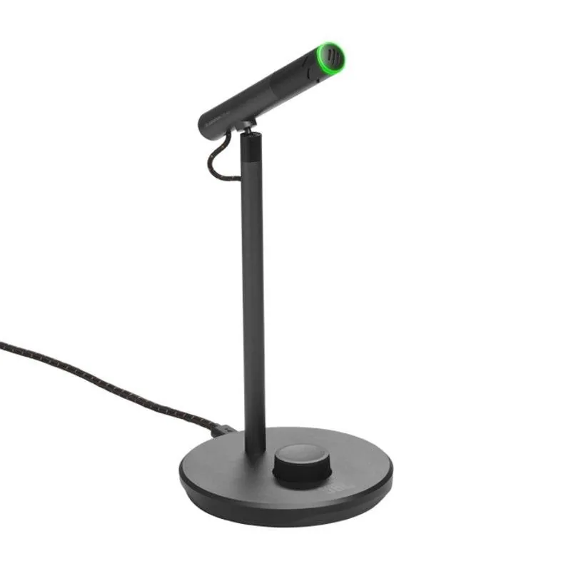 Micrófono JBL Quantum Stream Talk USB supercardioide con salida de auriculares JBLSTRMTALKBLK
