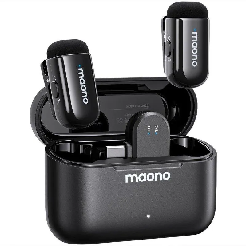 Micrófono Maono WM622 PC2 inalámbrico USB UHF alcance extendido WM622PC2MAONO