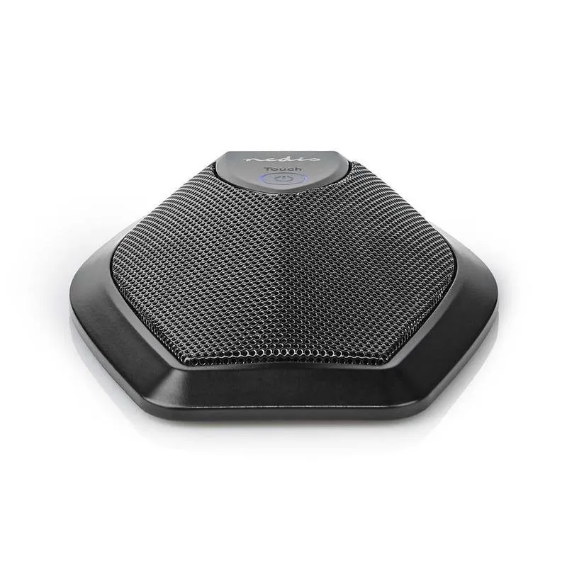 Micrófono Nedis MICCU100BK USB omnidireccional con botón de silencio MICCU100BK
