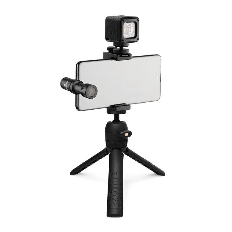 Micrófono Rode Vlogger Kit USB-C cardioide con luz LED y trípode R100337