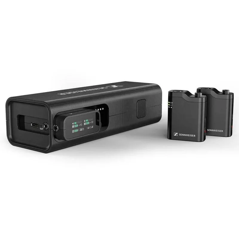 Micrófono Sennheiser 700266 inalámbrico omnidireccional con grabación 32 bits y receptor OLED 700266