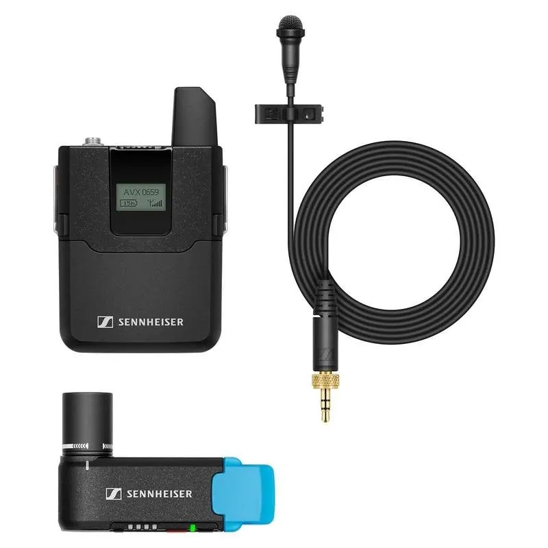 Micrófono Sennheiser AVX-ME2-3 inalámbrico omnidireccional XLR con configuración automática 505851