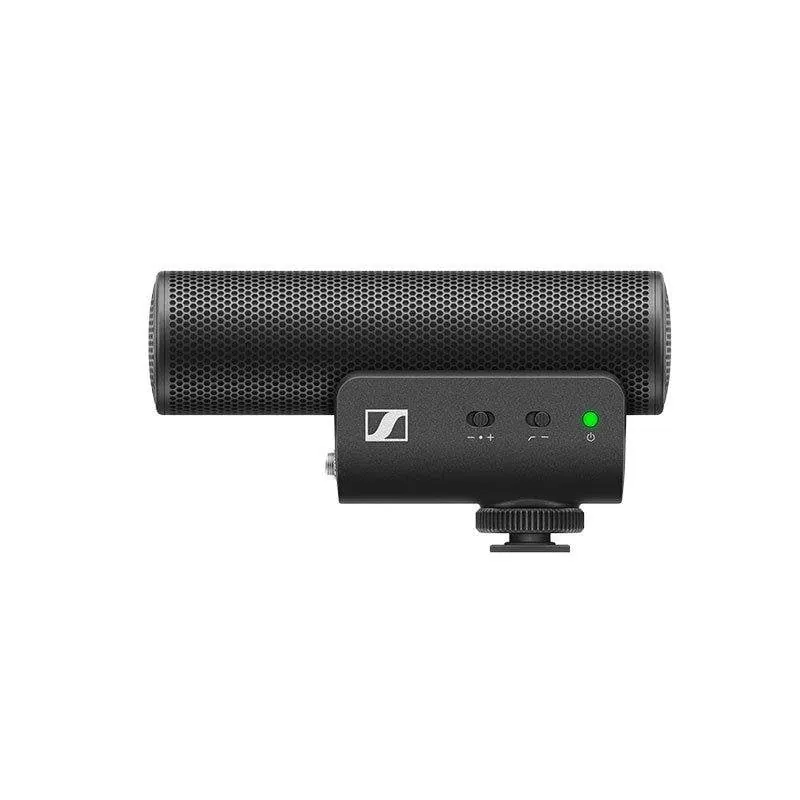 Micrófono Sennheiser MKE 400 TRS/TRRS supercardioide con filtro low-cut y control de volumen MKE 400