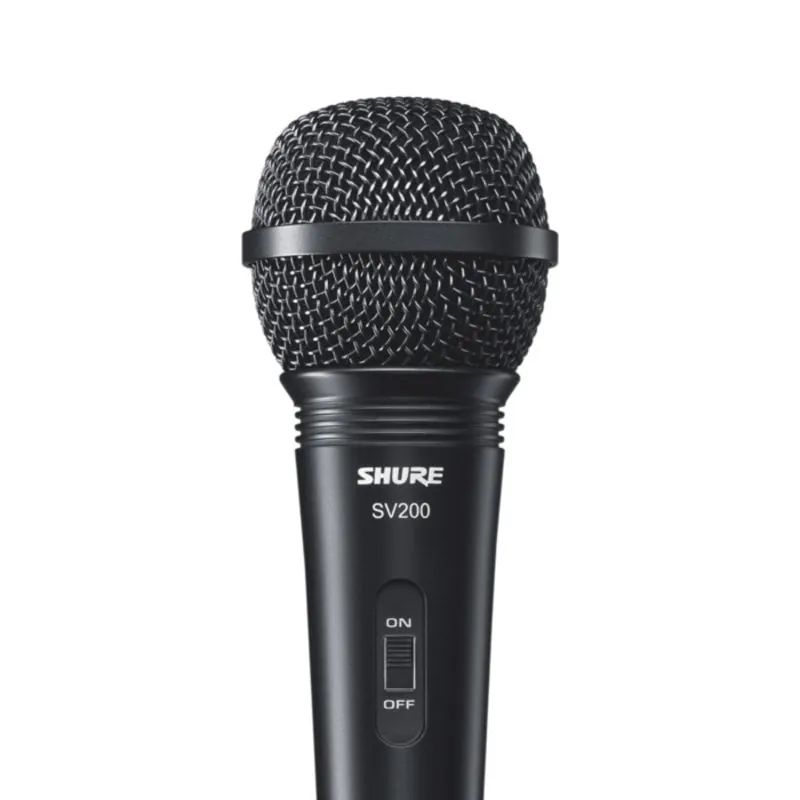 Micrófono Shure SV200 XLR cardioide con interruptor integrado SV200