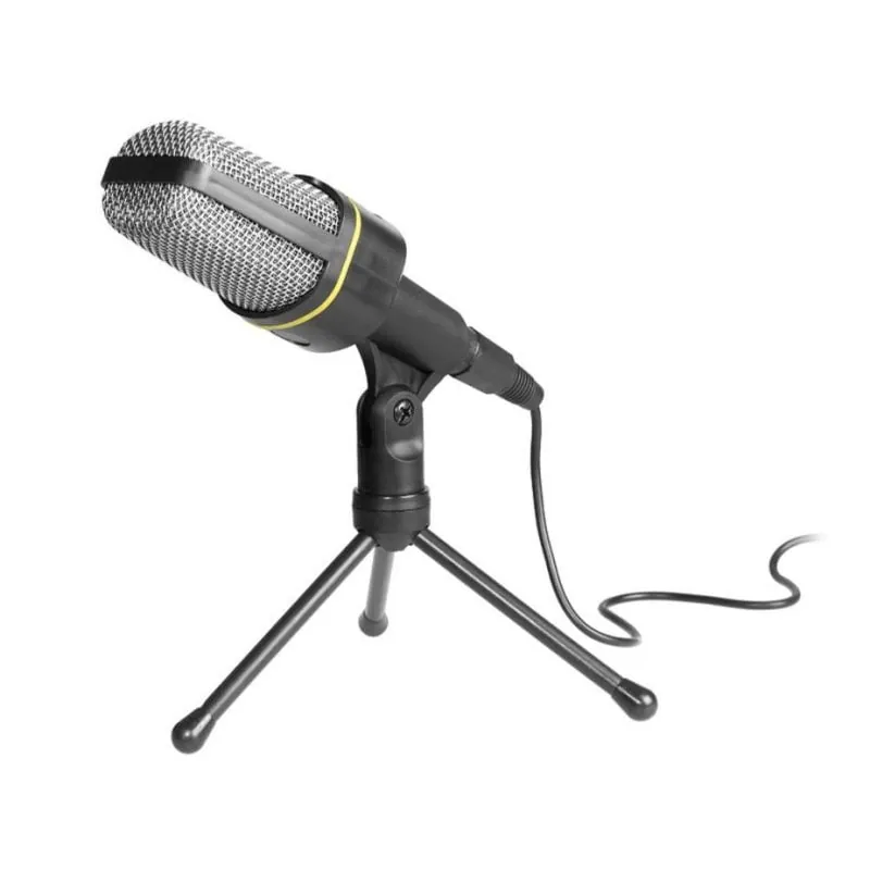 Micrófono Tracer Screamer alámbrico para karaoke con cable de 2 m negro TRAMIC44883