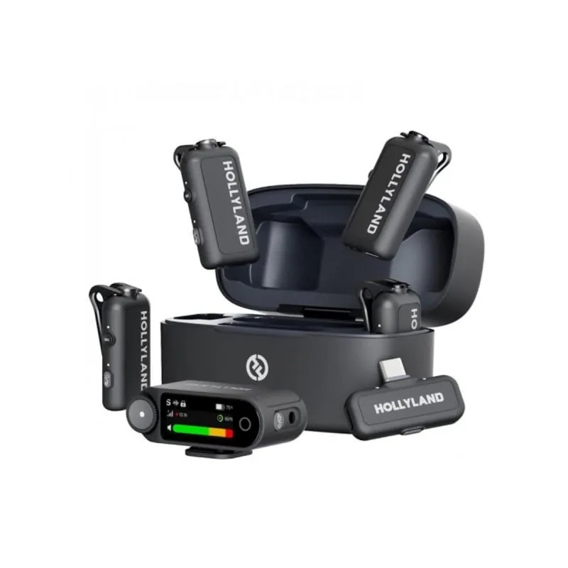 Micrófono Hollyland LARK MAX 2 Combo USB-C inalámbrico con cancelación de ruido y grabación interna HL-LARK-MAX-2-Combo-4