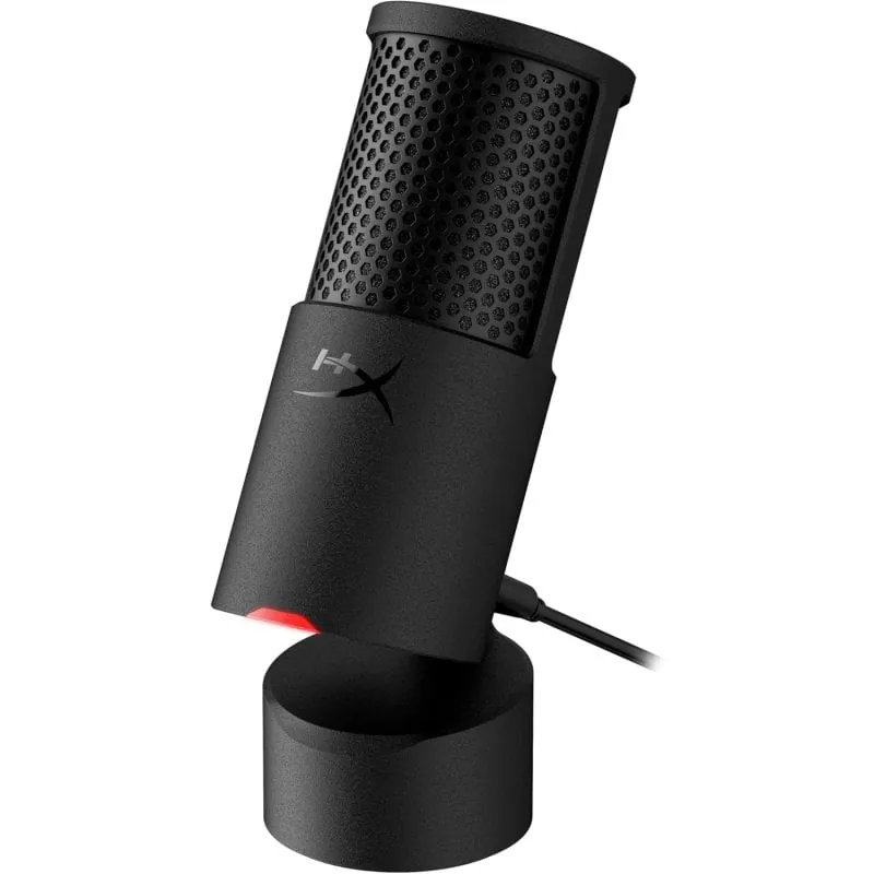 Micrófono HyperX Solocast 2 USB cardioide negro con cable de 2 m AR0A0AA